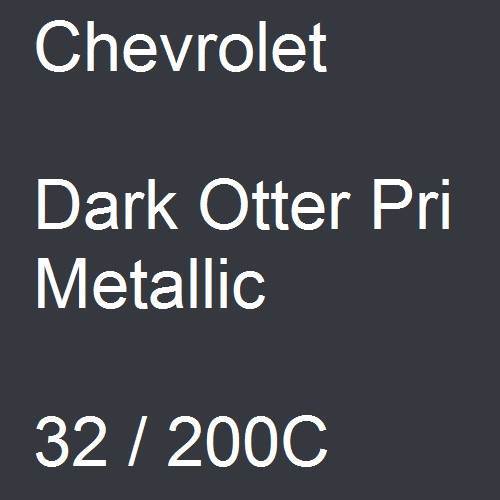 Chevrolet, Dark Otter Pri Metallic, 32 / 200C.